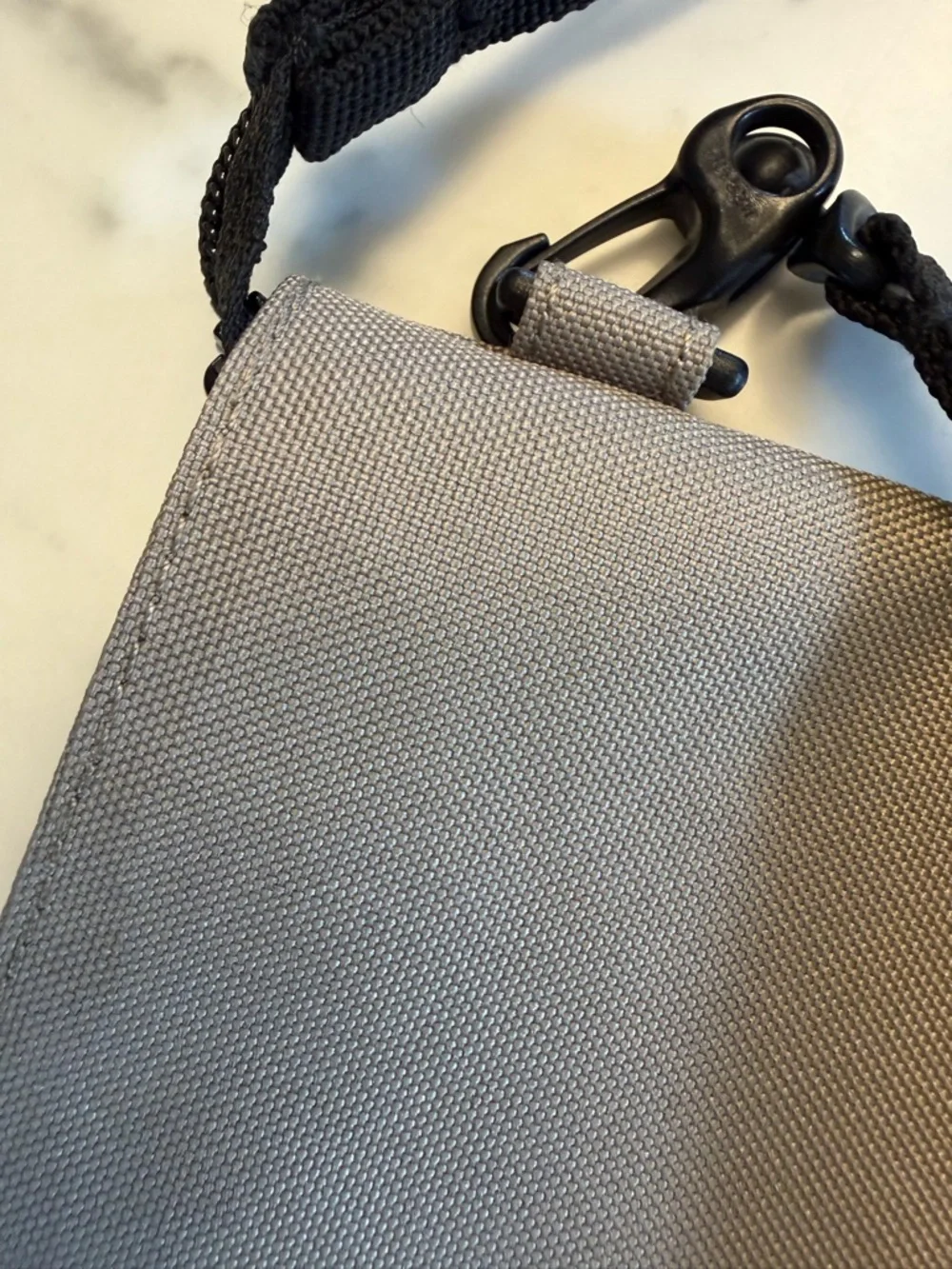 Muji Canvas Crossbody Pouch in Light Khaki - Picture 4 of 4